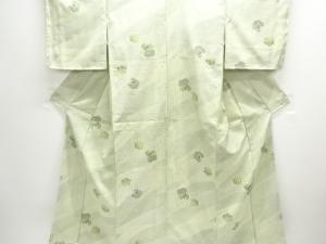 亀甲に草花模様小紋着物